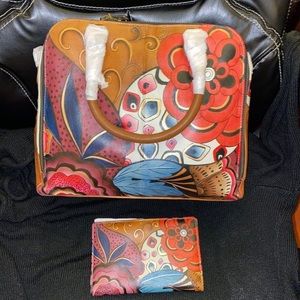 AnuschkaTribal Poutporri Handbag and Matching Wallet